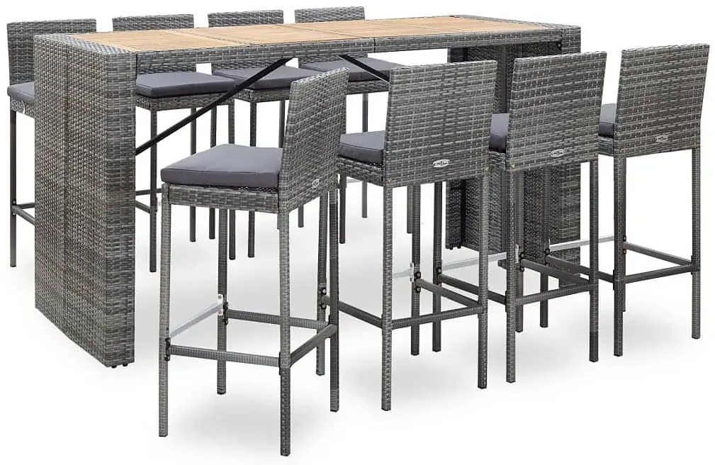 Zestaw szarych mebli ogrodowych C0-A70