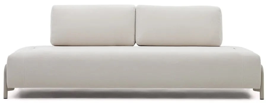 Beżowa sofa modułowa z tkaniny szenilowej 232 cm Compo – Kave Home