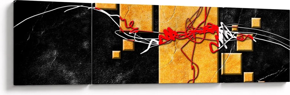 Abstrakcyjny obraz - Tancerka (170x50 cm)