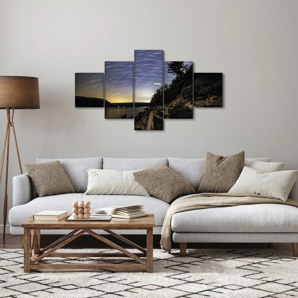 Obraz - niebo podczas zachodu słońca (125x70 cm)