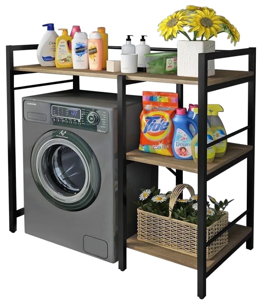 Regał nad pralką BARNET, dąb