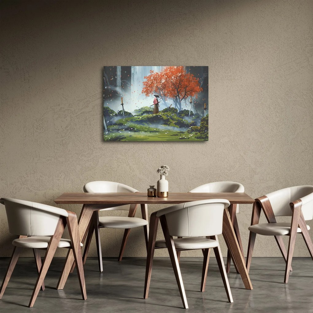 Obraz - Ilustracja przedstawiająca Ogród Mieczy (70x50 cm)