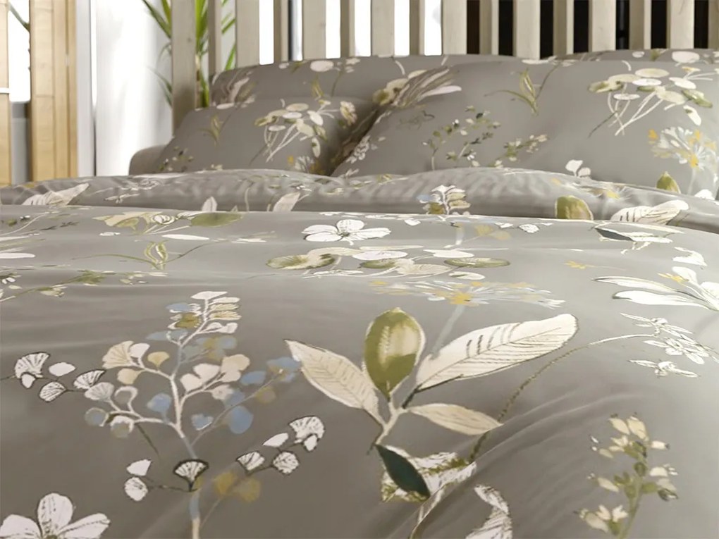 PrzytulneMieszkanie.pl PrzytulneMieszkanie.pl Pościel z mikrofibry MOLIRI w kolorze szarobrązowym Rozmiar pościeli: 2 szt 70 x 90 cm | 200 x 220 cm