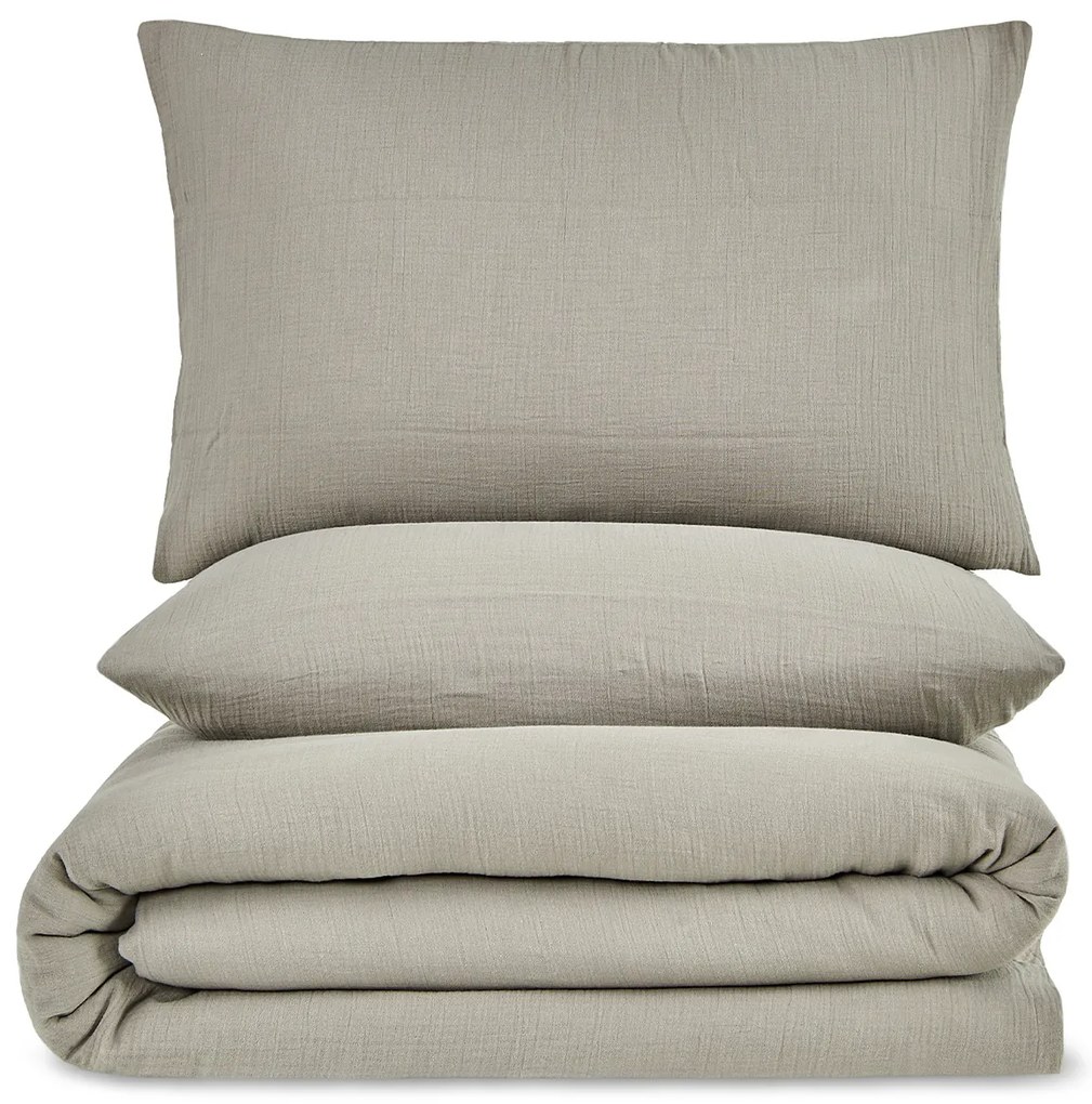 4Home Pościel muślinowa Sand, 140 x 220 cm, 70 x 90 cm