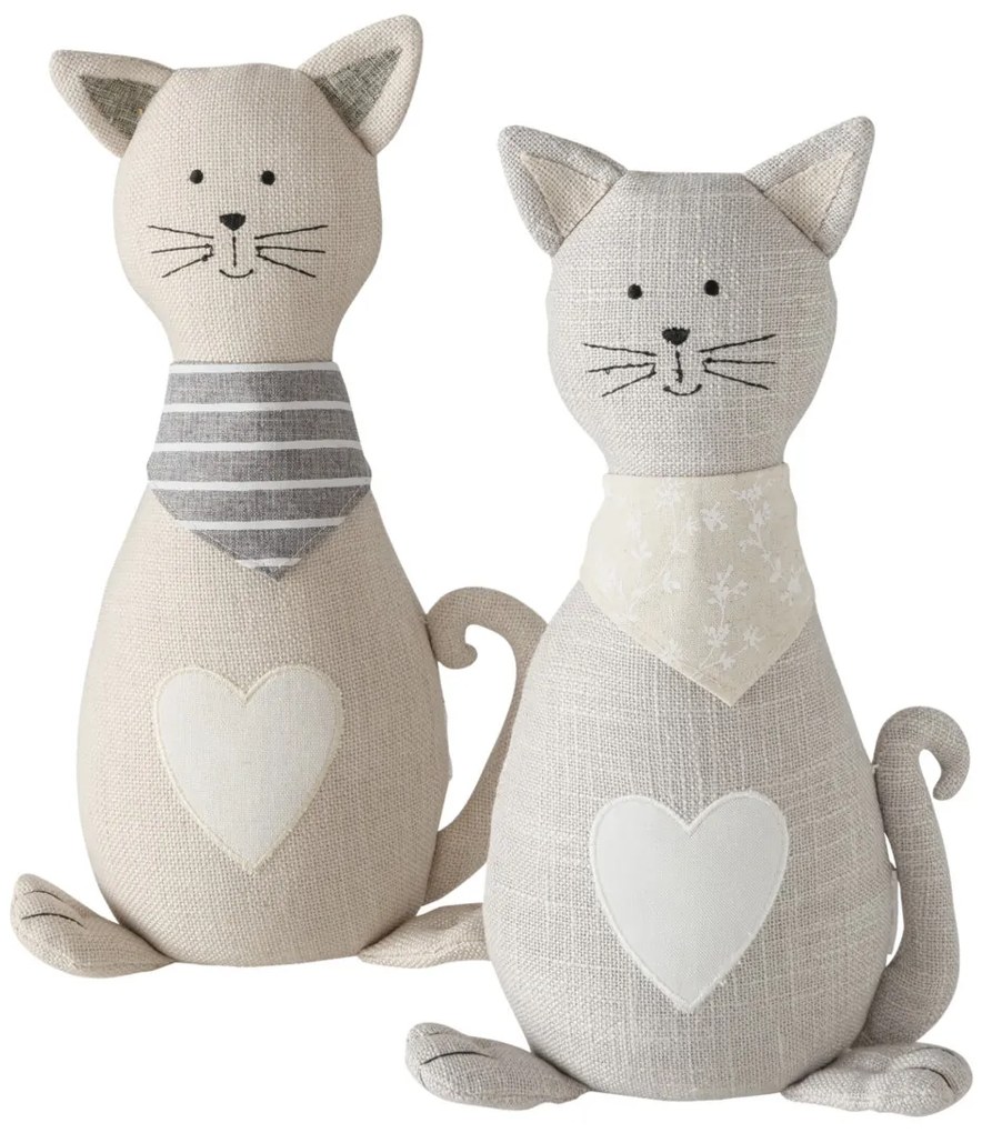 Stoper do drzwi Minka, kształt kota, 32 x 11 x 18 cm