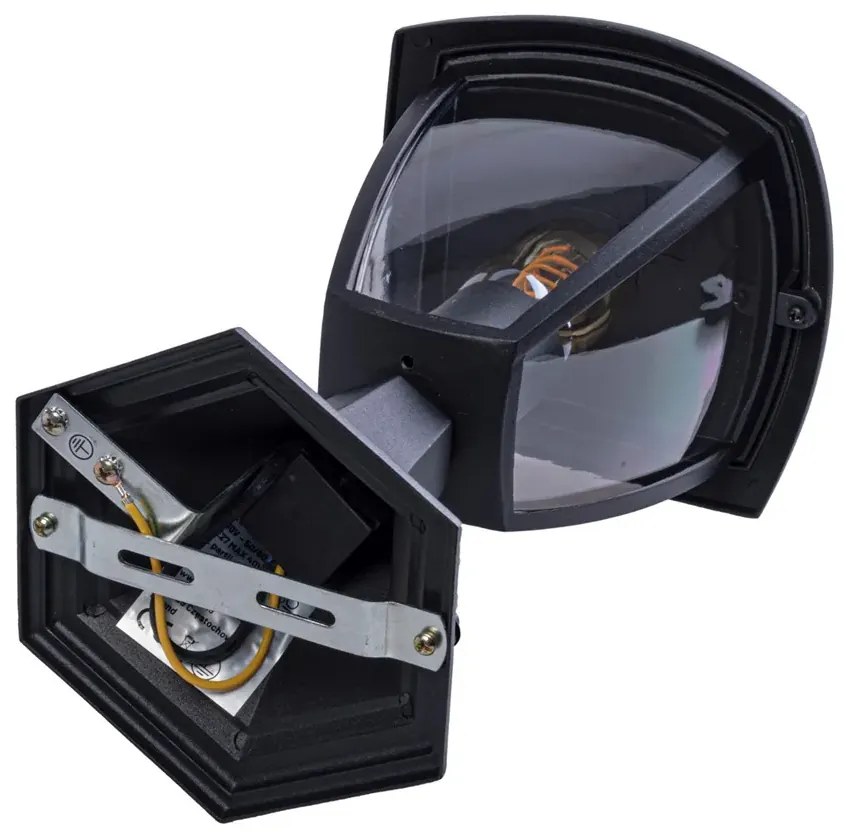 Niska lampa ogrodowa czarna - N002-Bernes