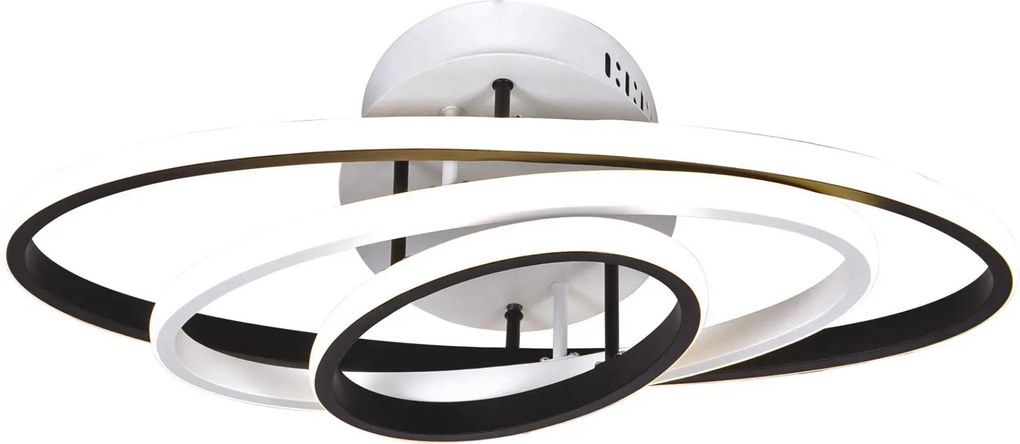 Biało-czarna lampa sufitowa LED spirala - S031-Oreza