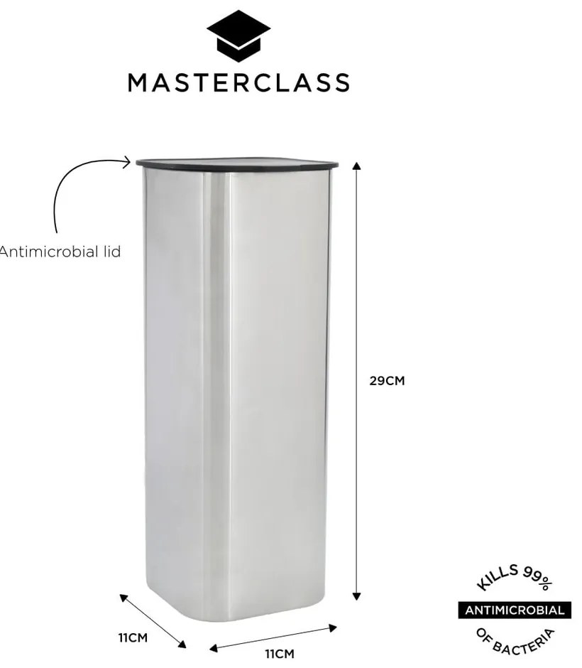 Pojemnik na żywność na żywność ze stali nierdzewnej Masterclass – Kitchen Craft