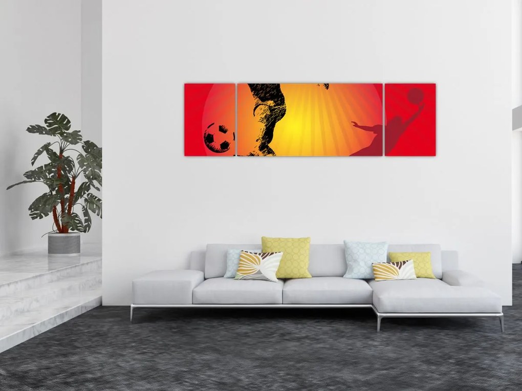 Obraz - Piłka nożna (170x50 cm)