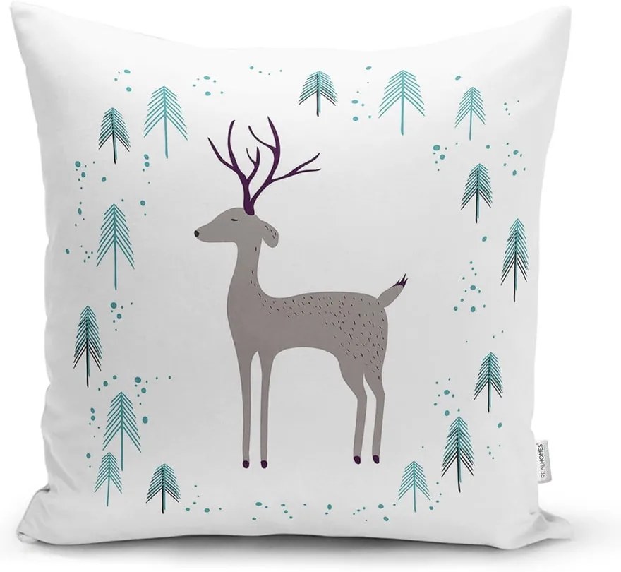Tekstylna poszewka na poduszkę ze świątecznym motywem 43x43 cm – Mila Home