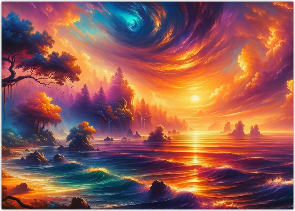 Obraz na szkle - Magiczny świat (70x50 cm)