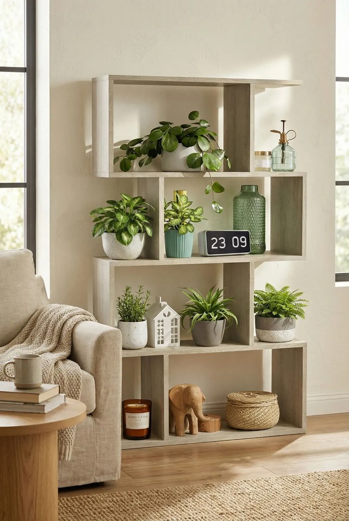 Regał otwarty z półkami dąb sonoma N8-N10