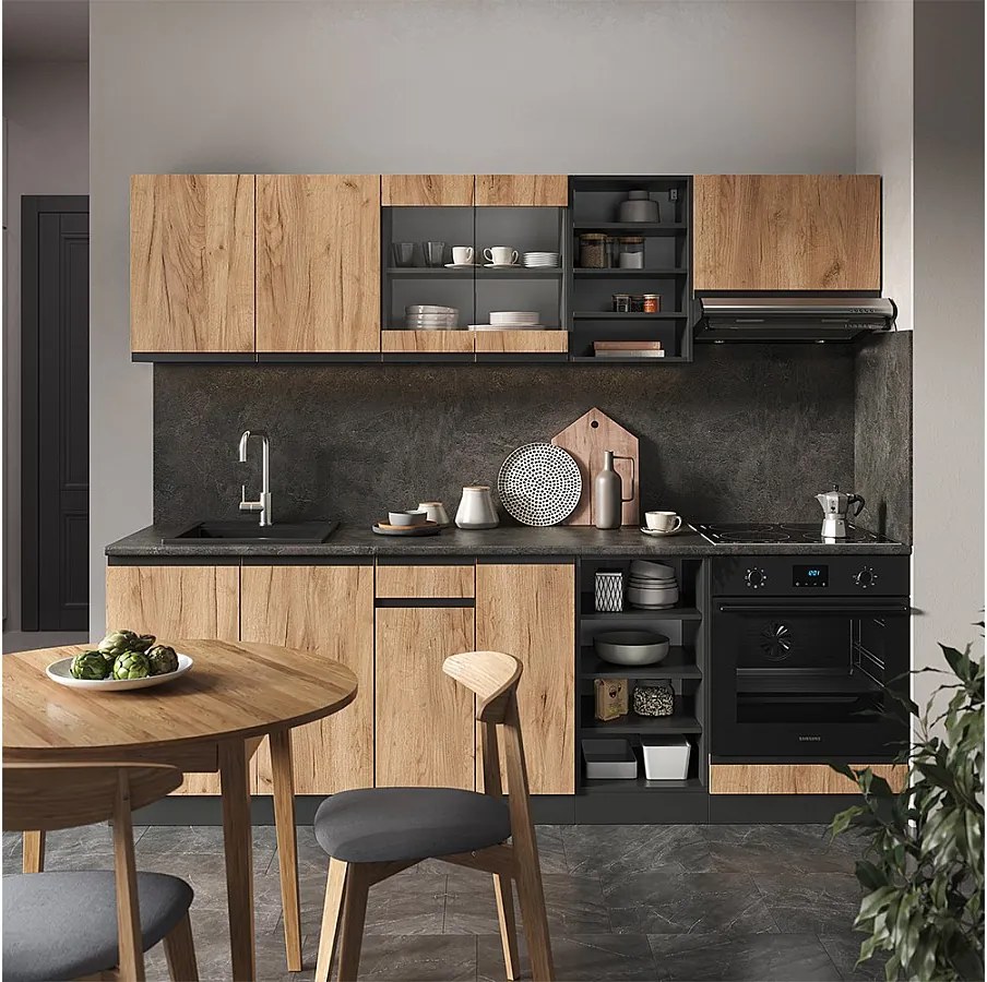 Panel przedni złoty dąb power/antracyt 240x46x81.6 r-line