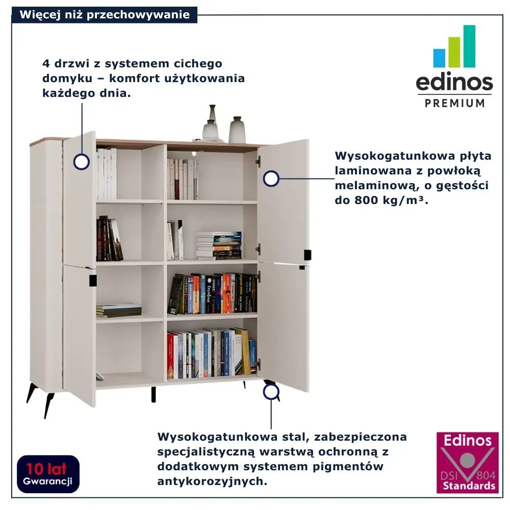 Duża komoda kaszmirowa na nóżkach C9-W57