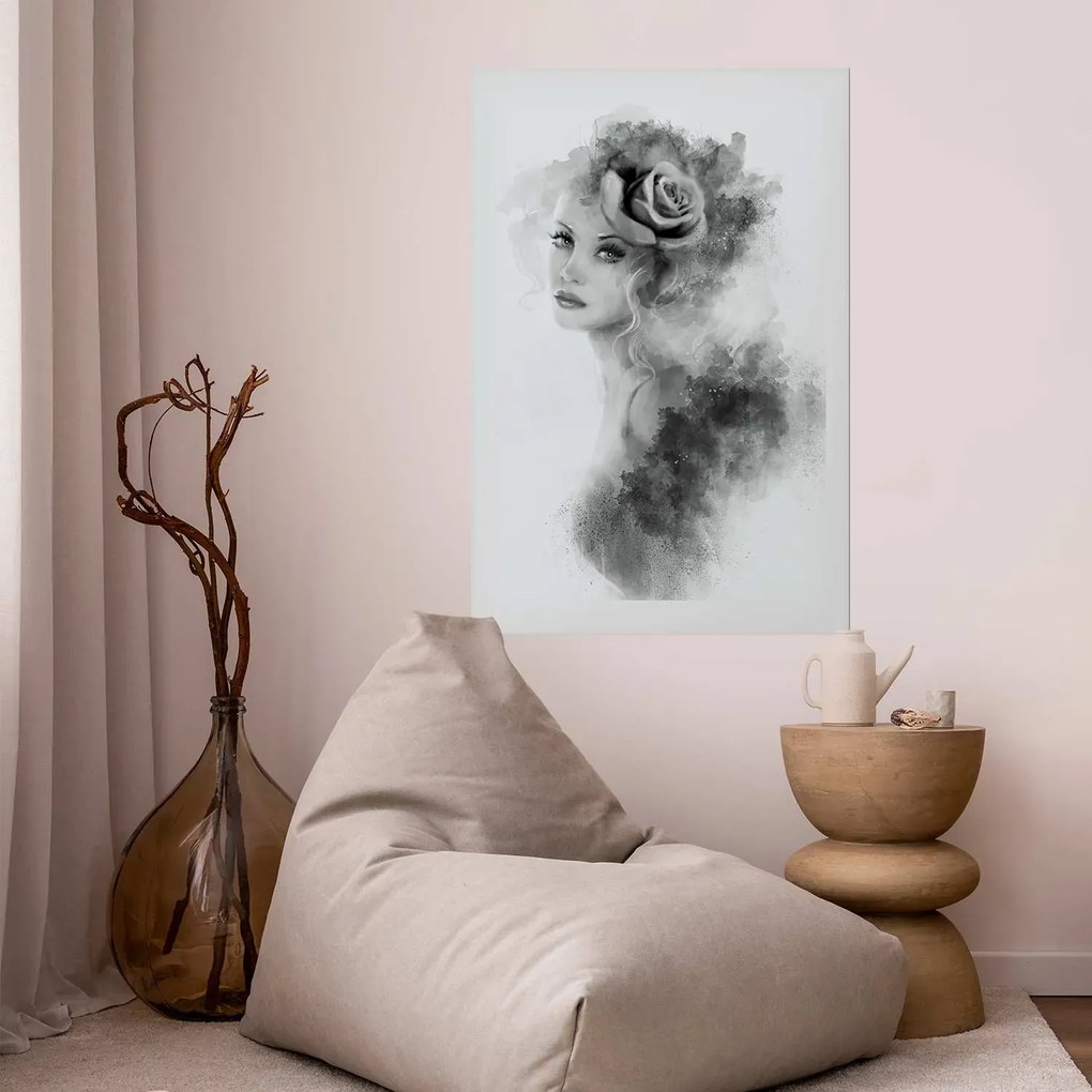 Plakat Akwarelowy portret 21 x 30 cm bez ramy z marginesem ARTGEIST B