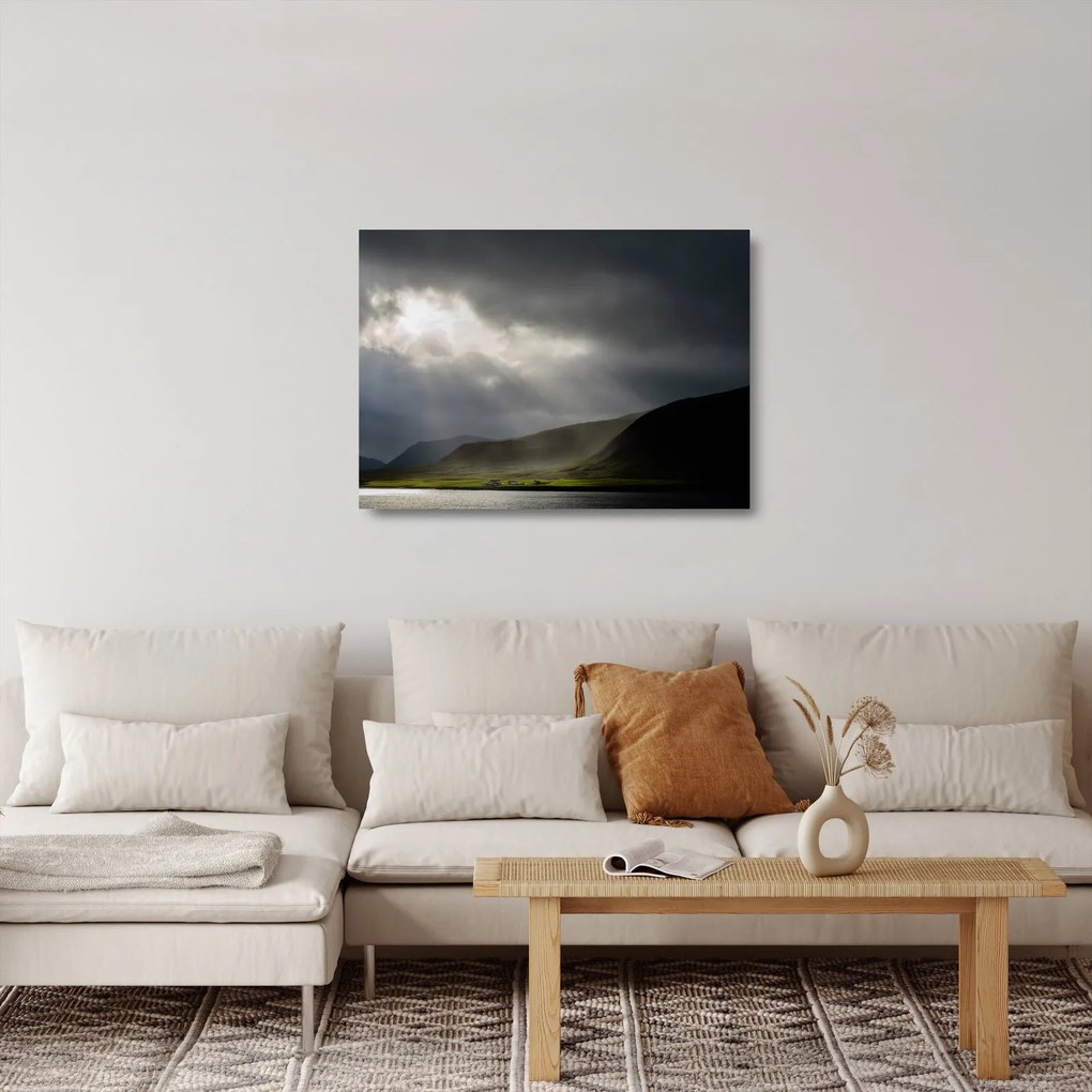 Obraz na szkle - zbliżająca się burza (70x50 cm)