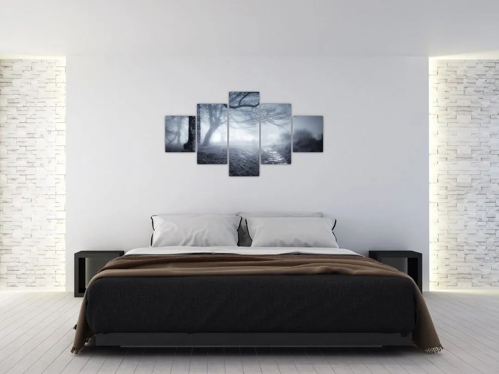 Obraz- Droga we mgle (125x70 cm)