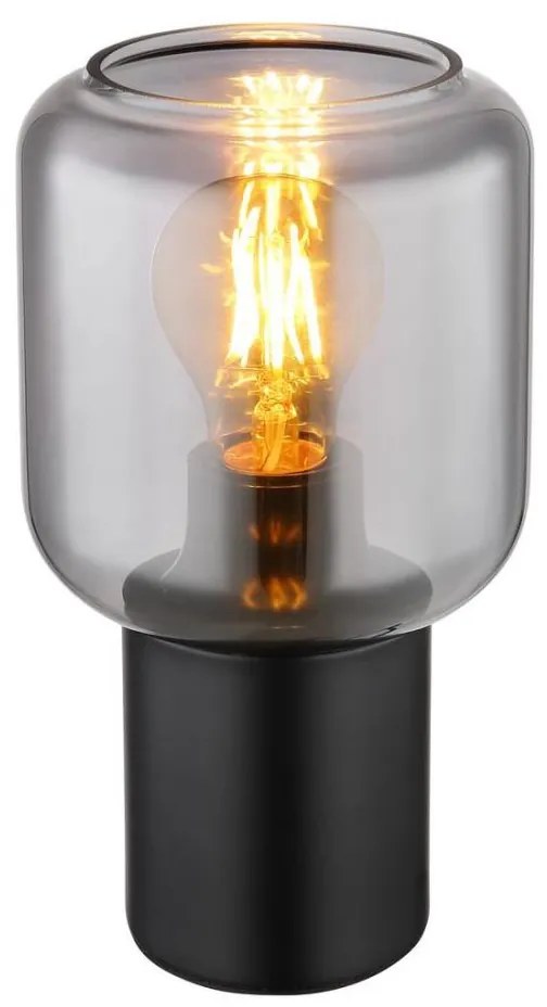 Globo 21004S - Lampa stołowa NINJO 1xE27/40W/230V czarna