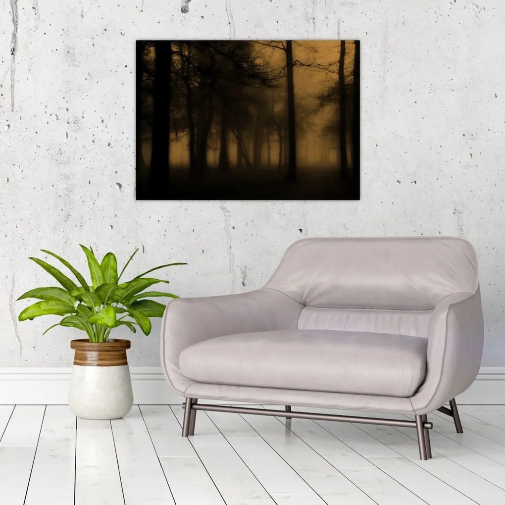 Obraz - Ciemny las (70x50 cm)