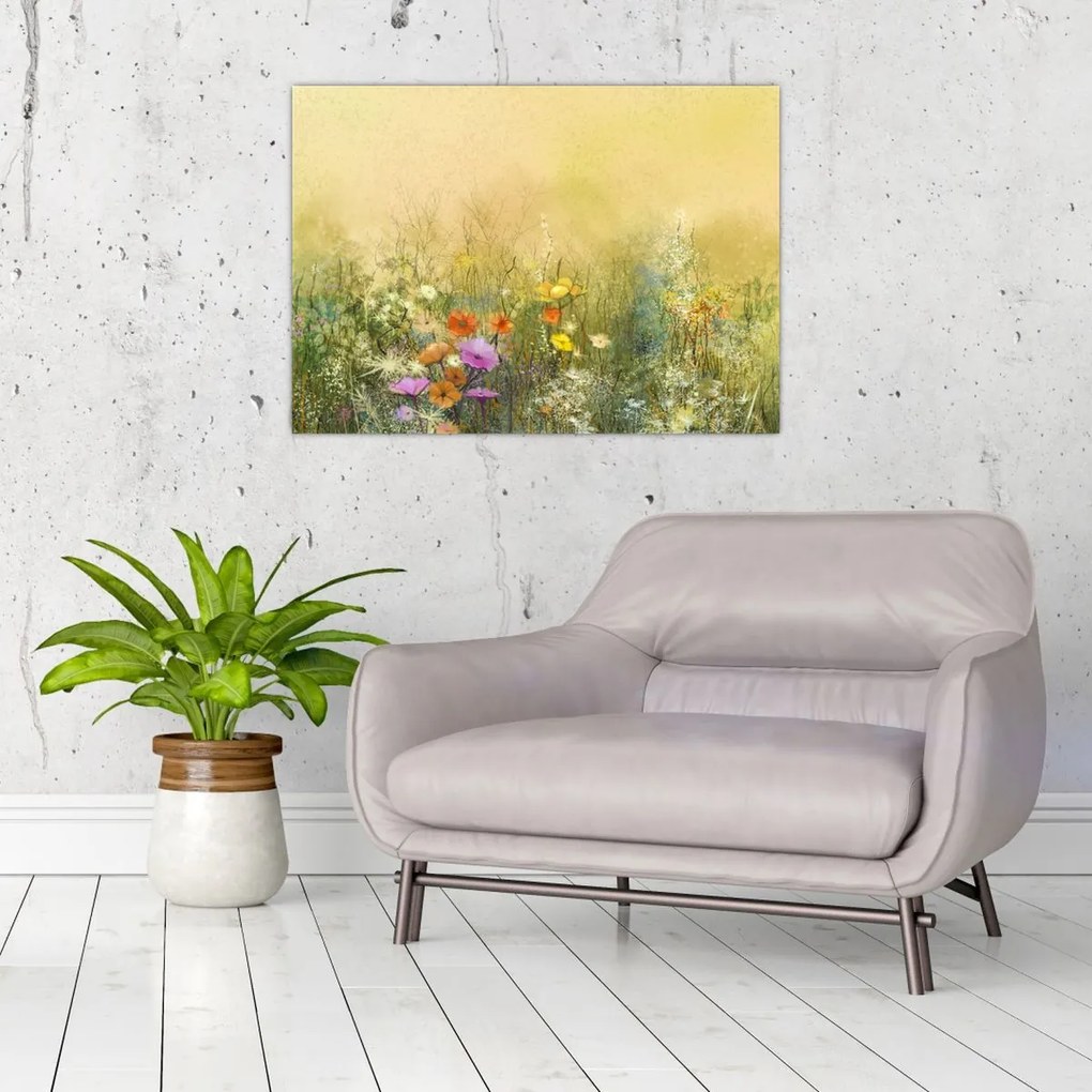 Obraz - Malowana łąka (70x50 cm)