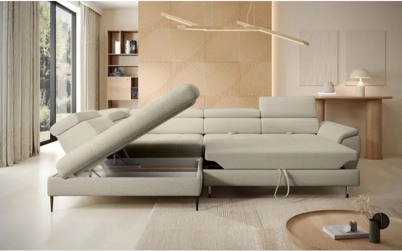 Narożnik EMPOLI L Lewostronny z funkcją spania Lewostronny w ktaninie ARAGON 03 WERSAL