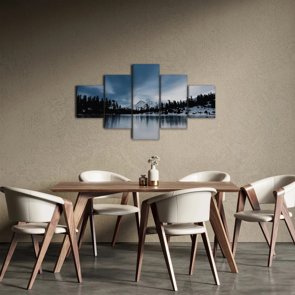 Obraz - Na zamarzniętym jeziorze (125x70 cm)
