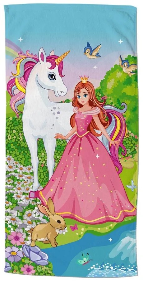 Aksamitny ręcznik plażowy dla dzieci 75x150 cm Fairytale – Good Morning