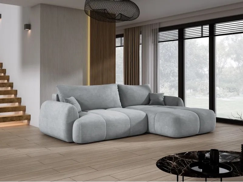 Narożnik COCO z funkcją spania poduszkami i pojemnikiem Cloud 81 DOMOHOME