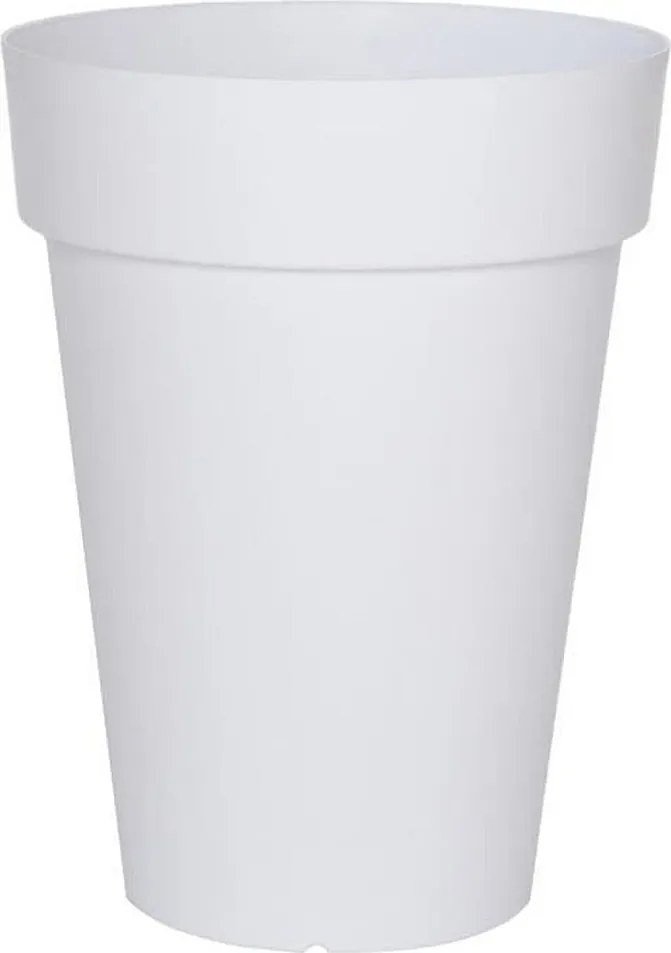 Doniczka Soleilla Wysoka Biała 53 cm - Donica z Systemem Retencji Wody - Produkcja Francuska