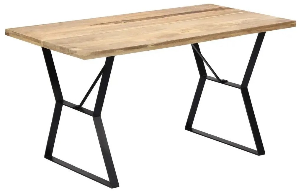 Stół w stylu loft z litego drewna brązowy G1-E21