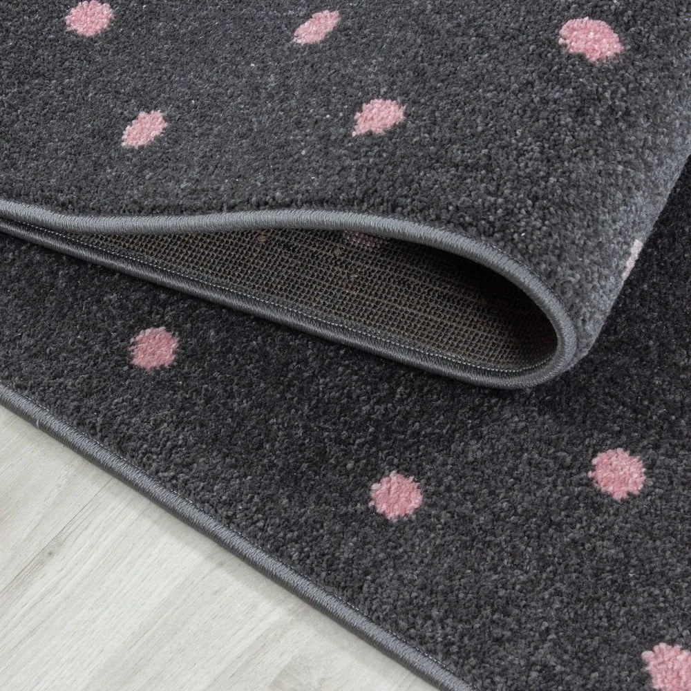 Różowo-szary dywan dziecięcy ø 120 cm Bambi – Ayyildiz Carpets