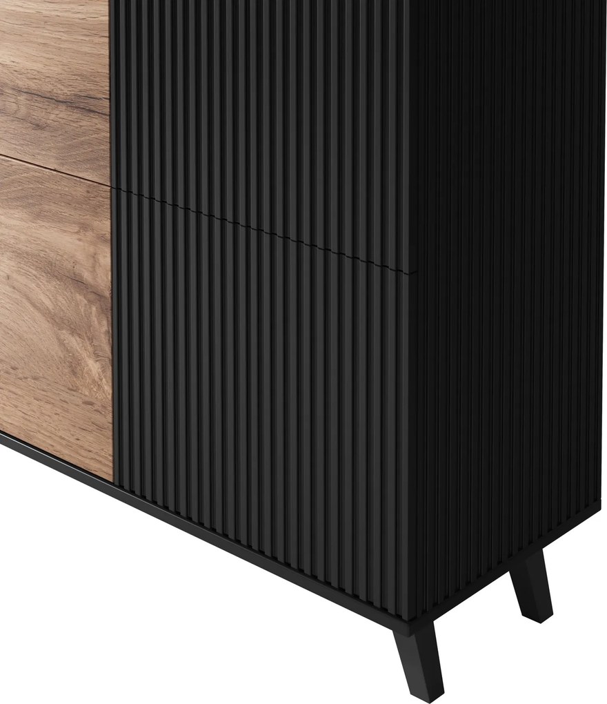 Komoda z ryflowanym frontem Random KM-2