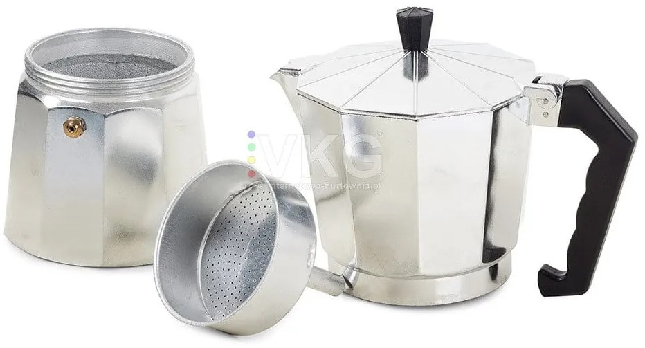 Kawiarka zaparzacz do kawy 12 kaw 600ml aluminiowa