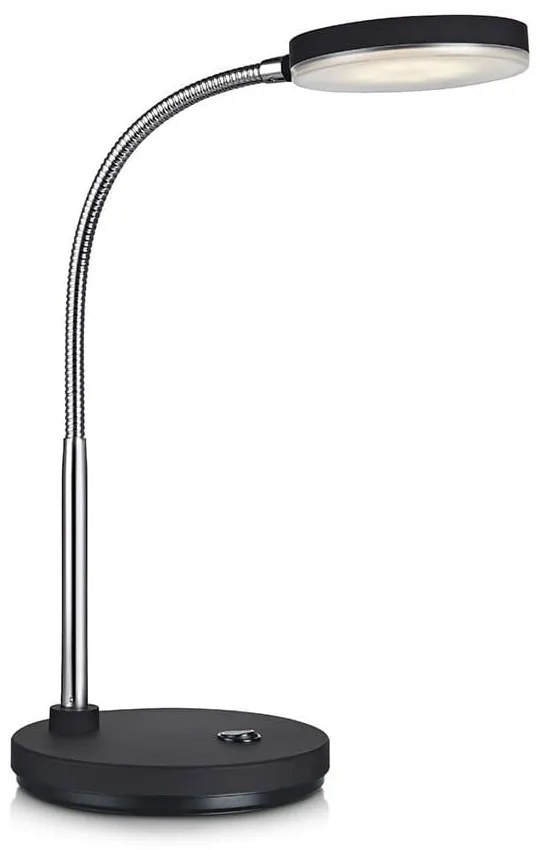 Czarna lampa stołowa LED Markslöjd Flex
