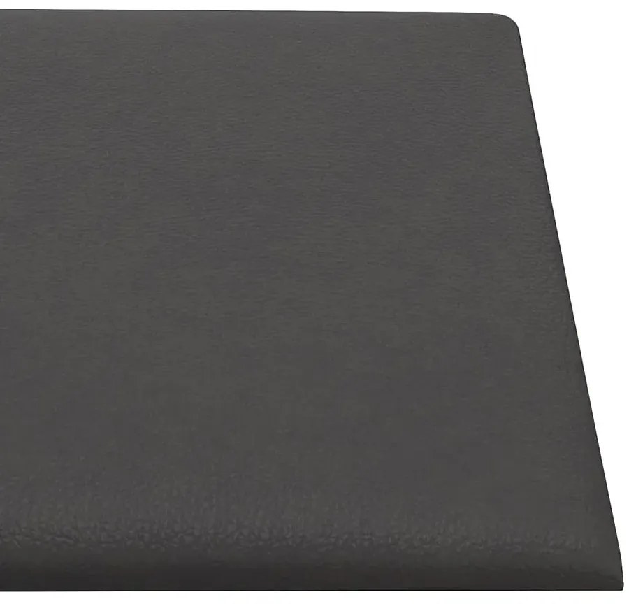 12 tapicerowanych szarych paneli ściennych z ekoskóry W2-N31