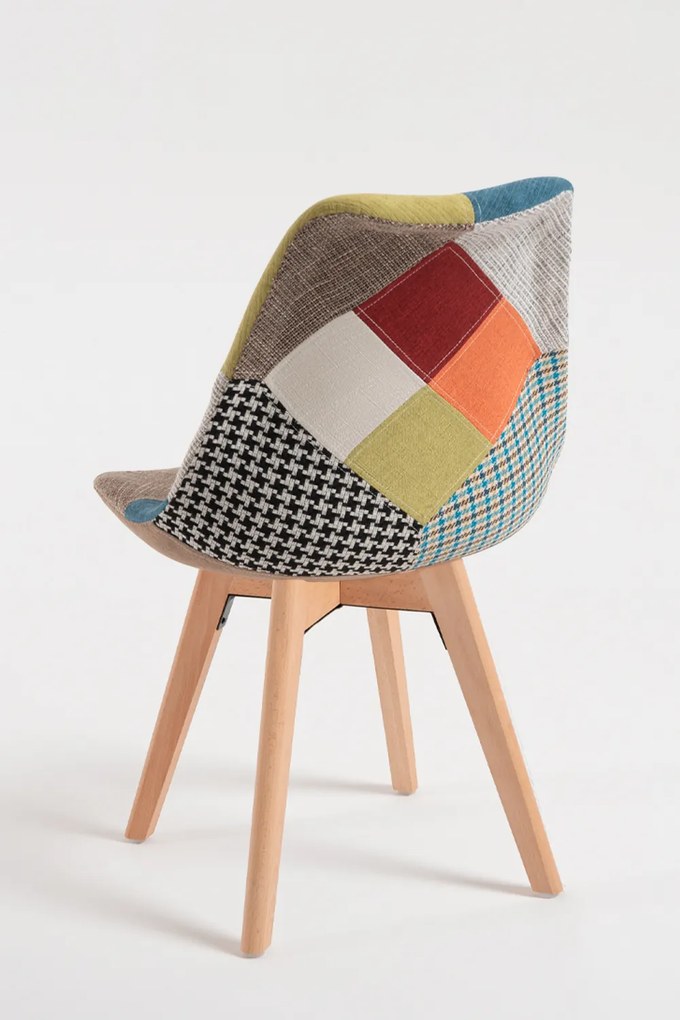 Zestaw 4 Krzese Synk Patchwork