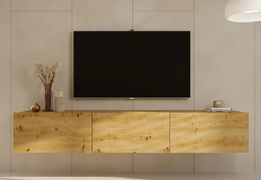 Ścienna szafka pod telewizor Dallas dąb artisan