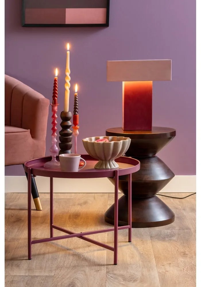 Szklany świecznik Duo Colores – PT LIVING