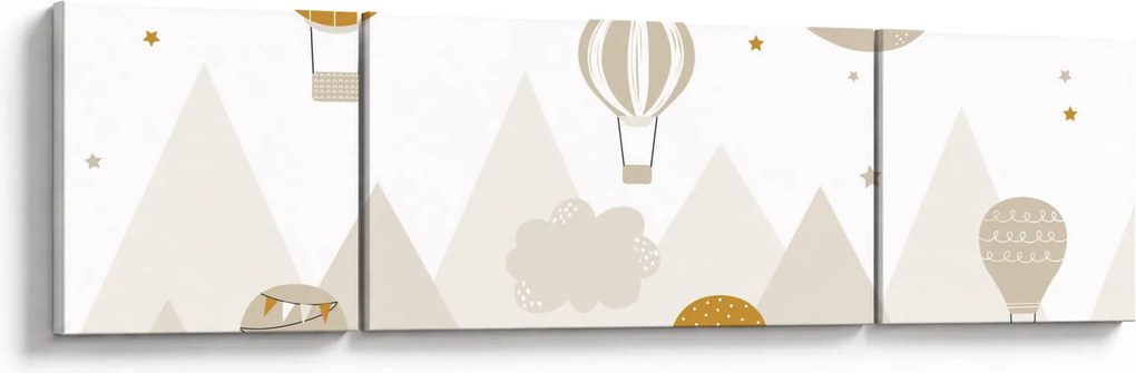Obraz - Latające balony (170x50 cm)