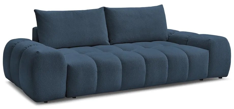 Ciemnoniebieska sofa z tkaniny szenilowej 278 cm Everest – Bobochic Paris