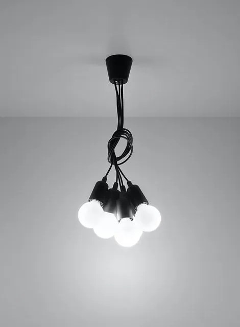 Czarna industrialna lampa wisząca - EX543-Diegi