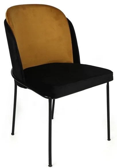 Zestaw krzeseł do jadalni Dore Mustard, 4 szt., 4 szt.