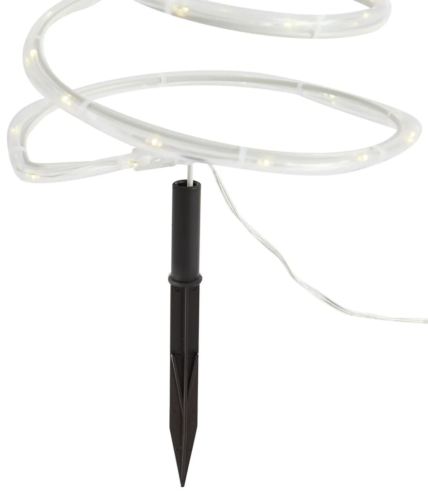 Zestaw 4 lampek bożonarodzeniowych w kształcie choinki, w tym LED IP44 - Puno, białe