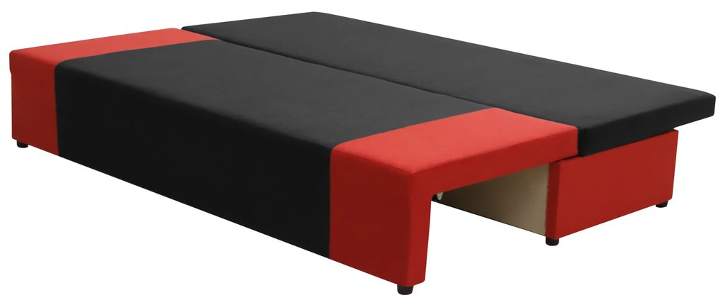 Kanapa sofa 3 os z funkcją spania SONI Granatowy/Czarny