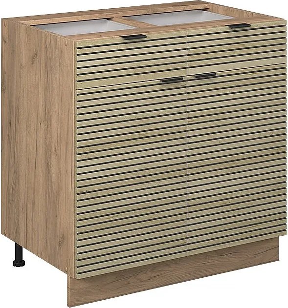 Szafka dolna do kuchni panel dębowy 80x51.6x82 fame-line