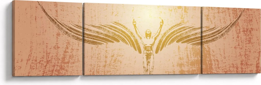 Obraz - Anielska abstrakcja (170x50 cm)