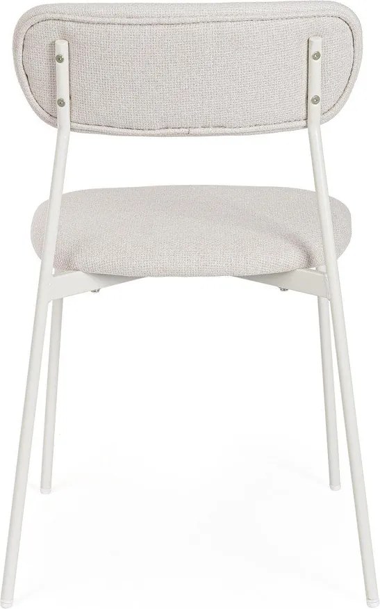 Białe tapicerowane krzesło Inka – Yes Everyday