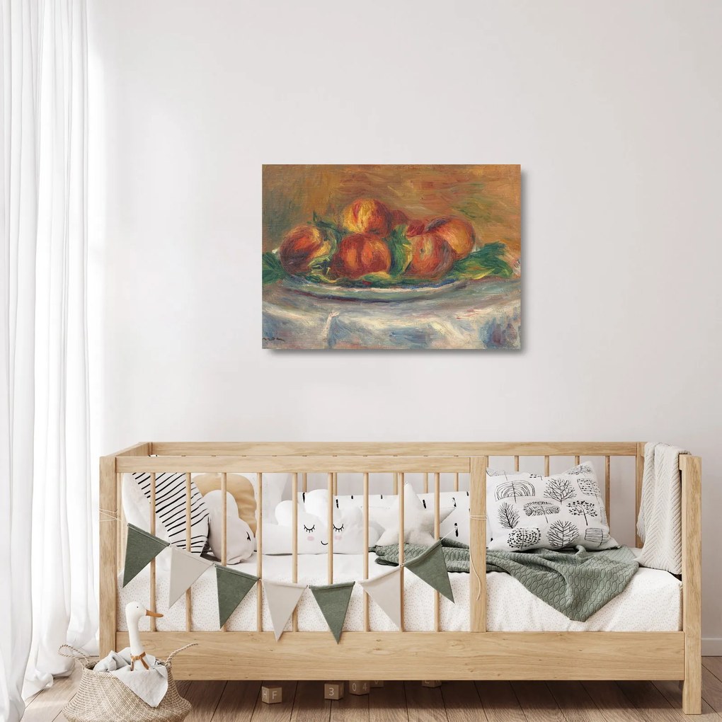 Obraz na szkle - Auguste Renoir, Peaches on a  Plate, reprodukcje (70x50 cm)
