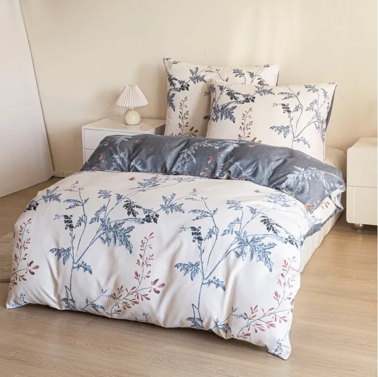 PrzytulneMieszkanie.pl PrzytulneMieszkanie.pl Pościel z mikroflanelu GRETA kremowa Rozmiar pościeli: 70 x 90 cm | 140 x 200 cm