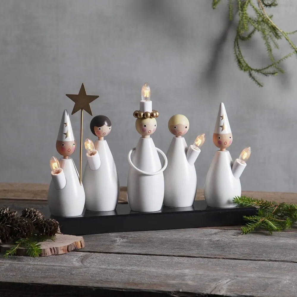 Czarno-biała dekoracja świetlna do kontaktu Luciakör – Star Trading